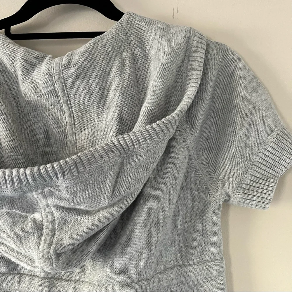 Eddie Bauer Sport Short Sleeve Hooded Cotton Sweater - Picture 6 of 9